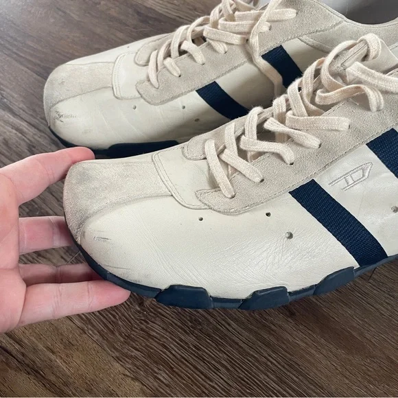 Diesel Y2K cream leather trainers 13 - Picture 6 of 10